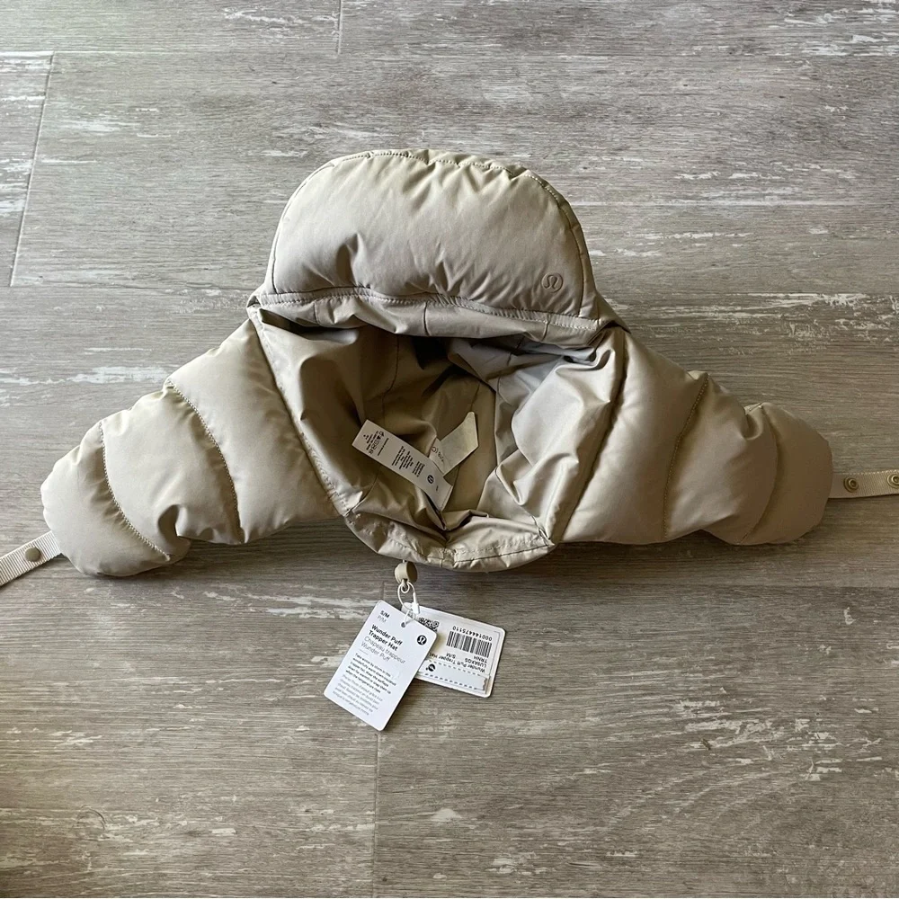 Size S/M NWT Lululemon Wunder Puff Trapper Hat - Trench - Picture 5 of 7
